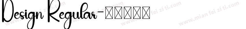 Design Regular字体转换